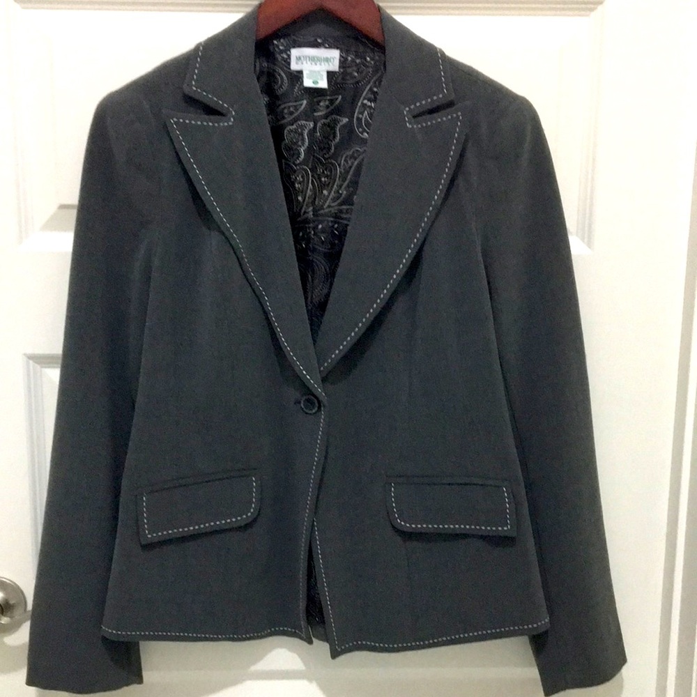 Motherhood Maternity Blazer gray color sz M
